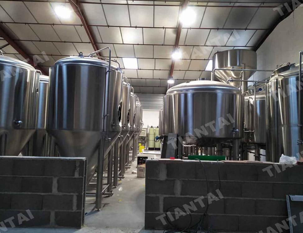 French 2000L three vessel beer brewery equipment